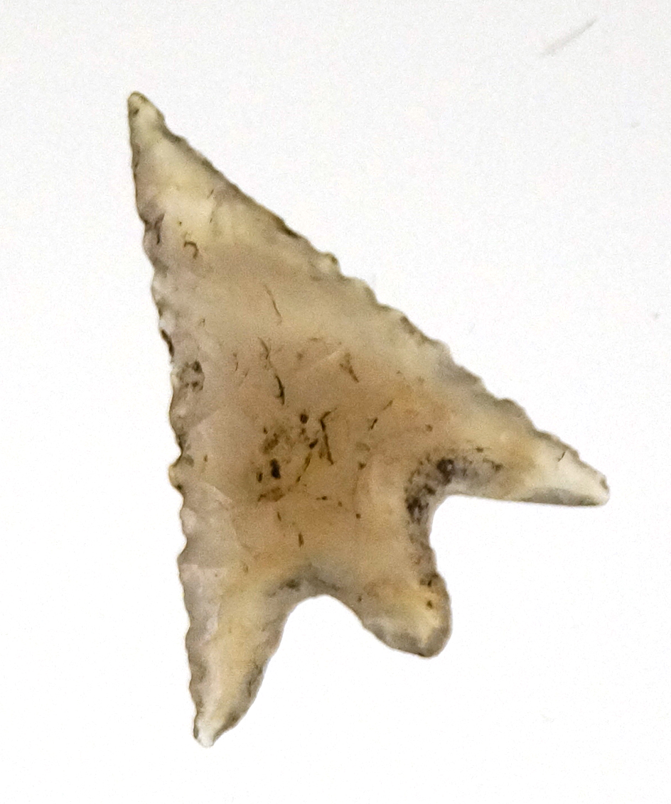 Superb 1" Columbia River Gem Point made from highly translucent Chalcedony. Clark Co., Oregon.