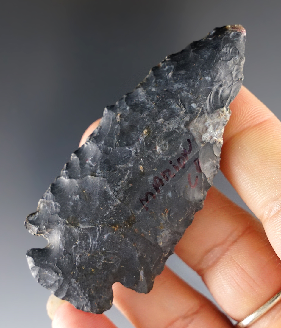 2 7/8" Dovetail found in Marion Co., Ohio. Made from Coshocton Flint.