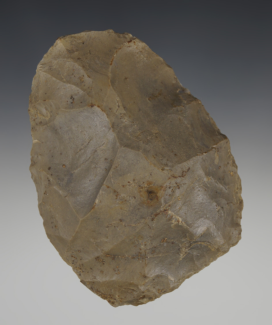 4 5/8" well patinated Cache Blade found in Spencer Co., Indiana.