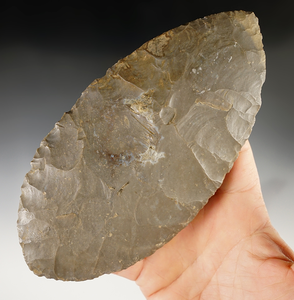 Exceptional! 6 1/4" Hornstone Cache Blade - Indiana. From the collection of William Waigle.