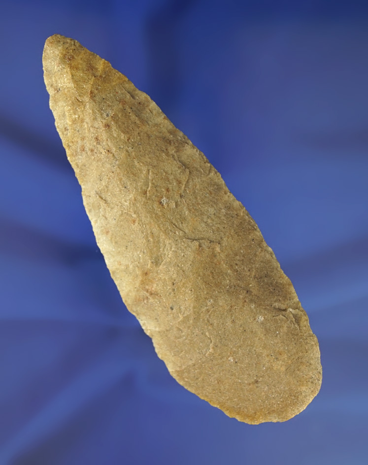 Large 5 1/2" Hixton Quartz Blade found in Illinois.