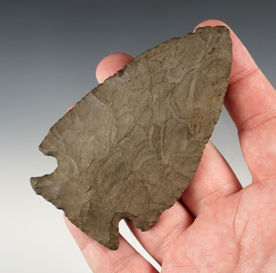 Well patinated 4" Hopewell point found in the Midwestern U.S. 