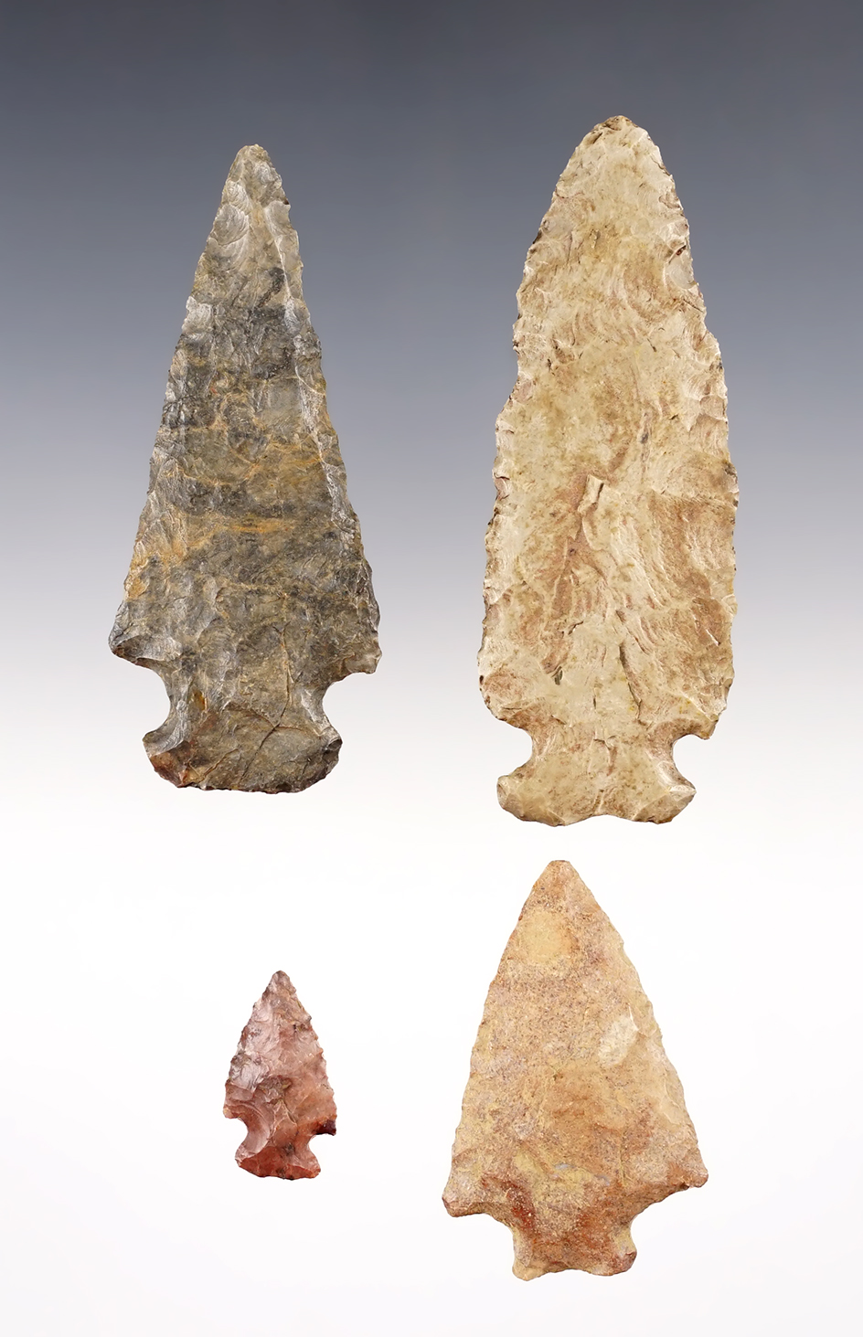 Set of 4 well made Midwest points. The largest is 3 7/16".