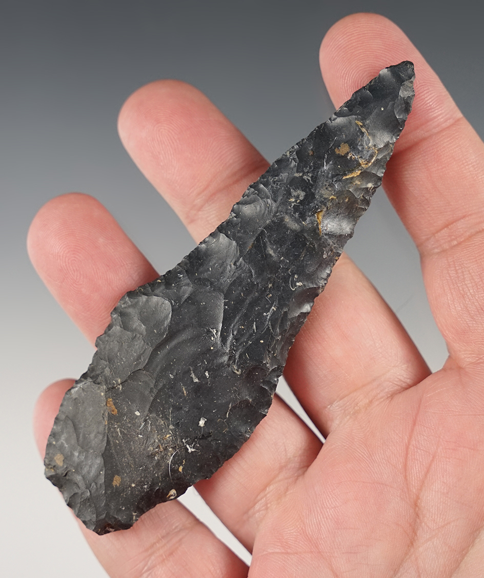 4 1/8" Stemmed Knife found by John Durig in Coshocton Co., Ohio