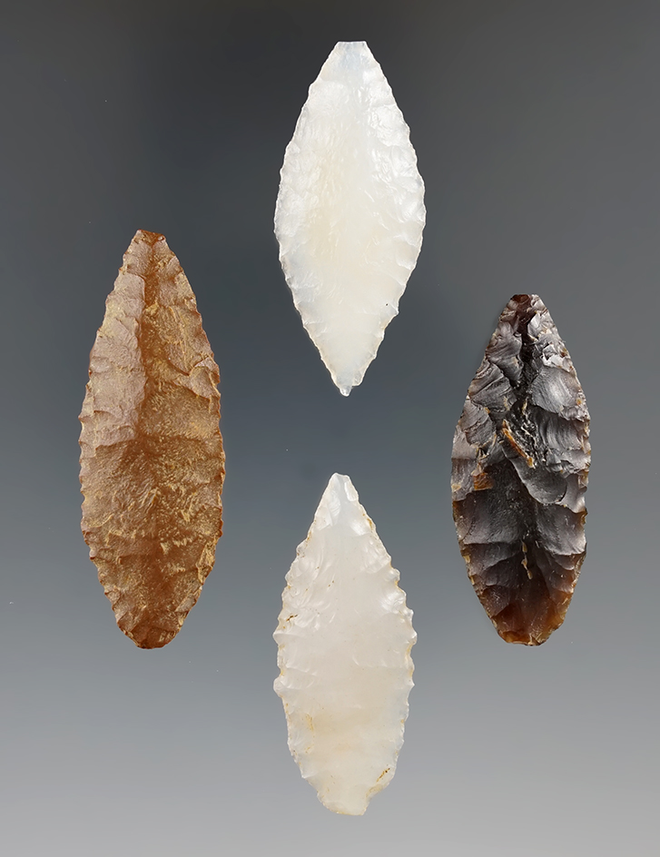 Set of four attractive Cascades found in Kittitas Co., Washington. Largest is 1 3/4".