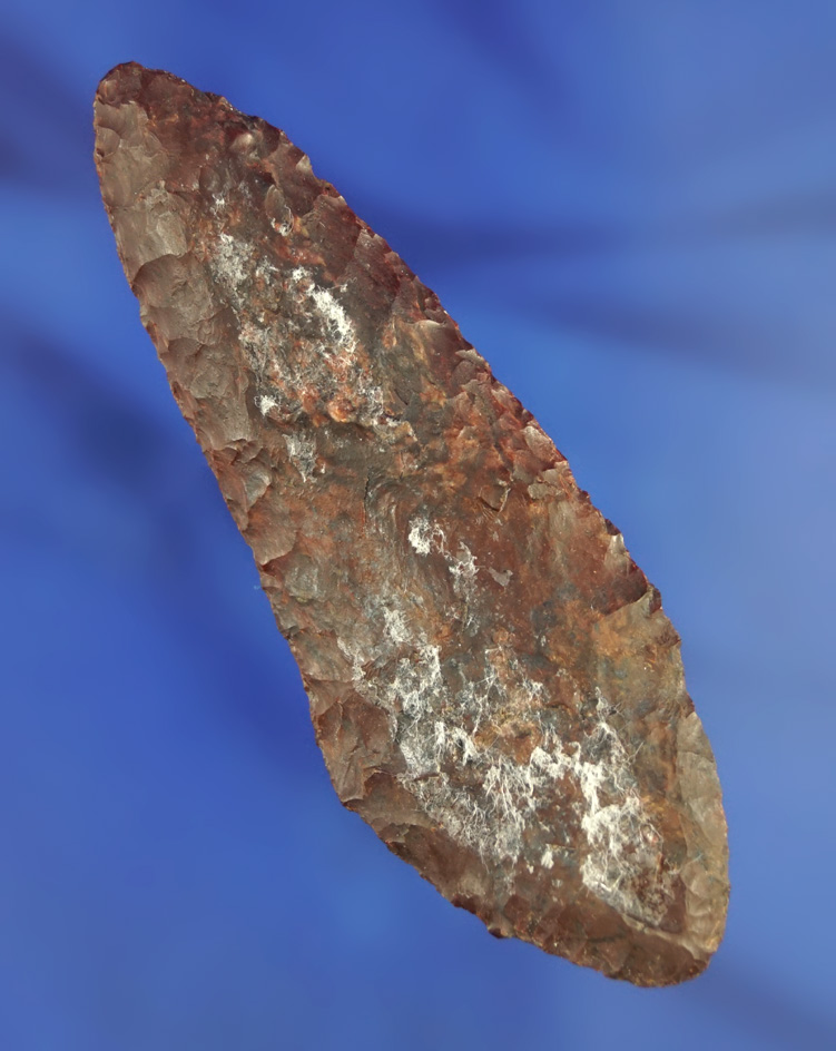 3 1/8" Wahmuza Knife found near the Columbia River, Washington - highly attractive Jasper.