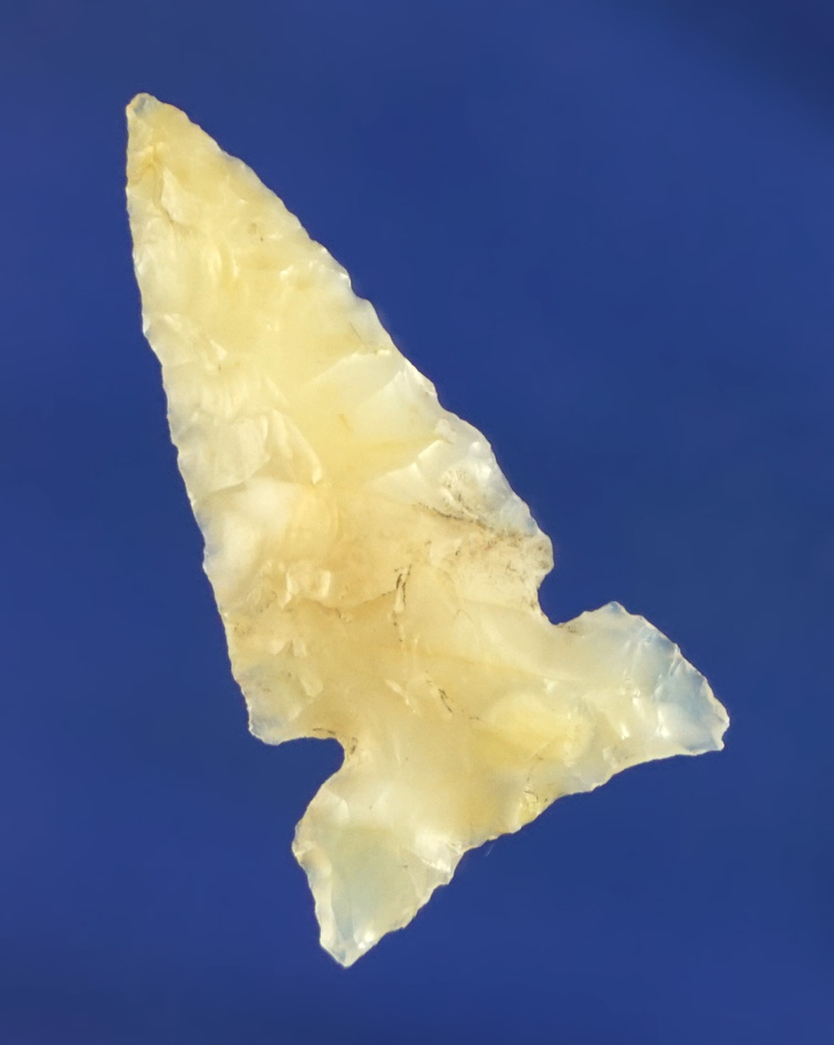1 1/8" nicely styled sidenotch - highly translucent agate found by Norma Berg near the Columbia.