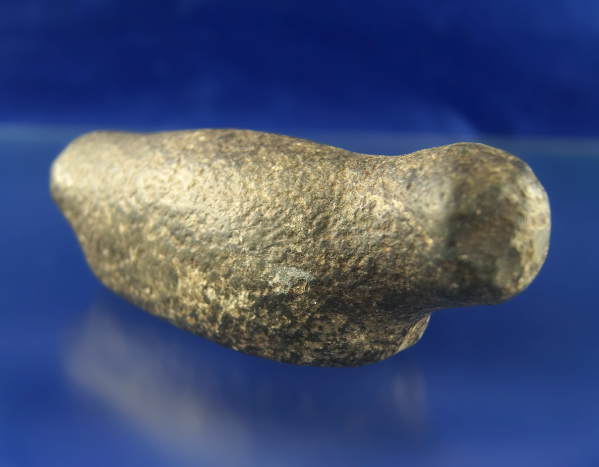 4 3/4" Birdstone preform found in Ohio which still shows most of the original pecking on the surface