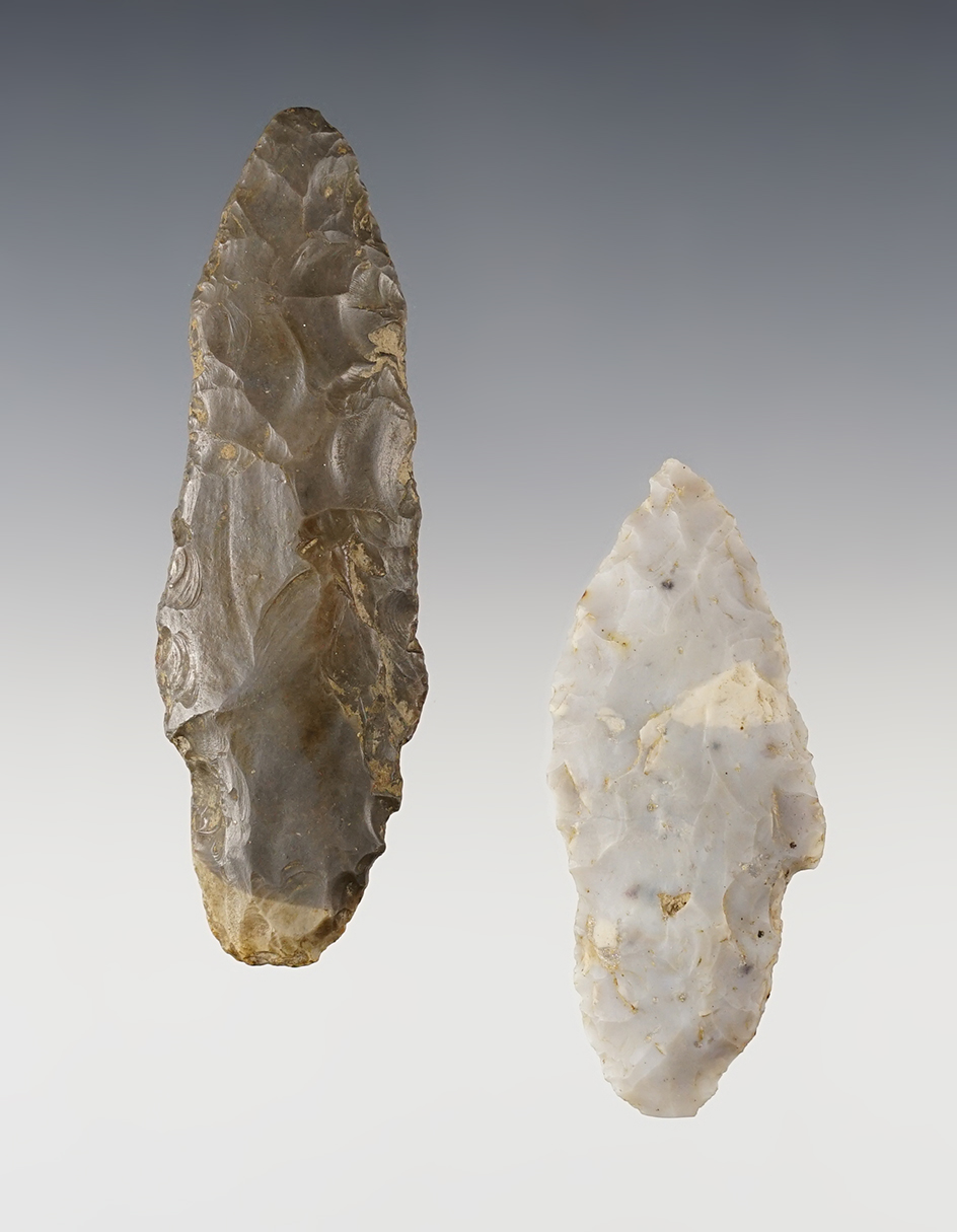 Pair of points found in Indiana and Ohio. The largest is 3 3/8".