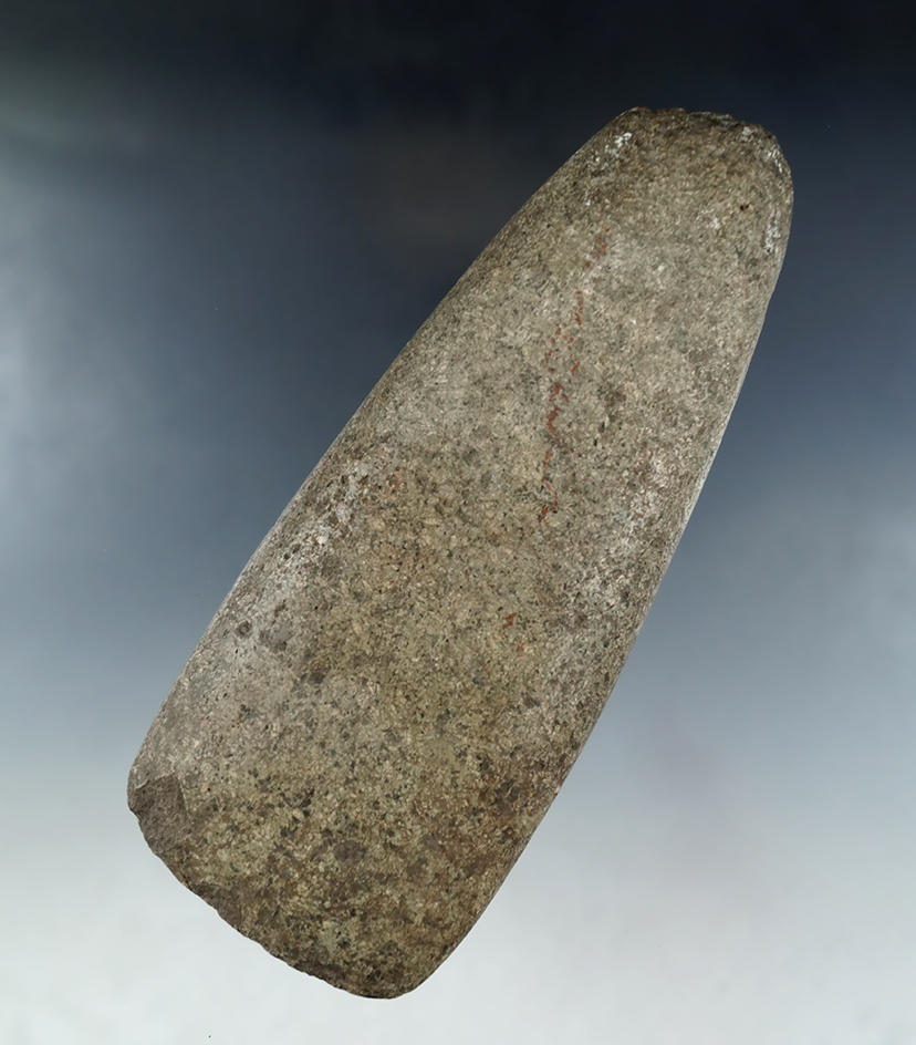 7" long nicely polished Hardstone Celt found in Licking Co., Ohio.