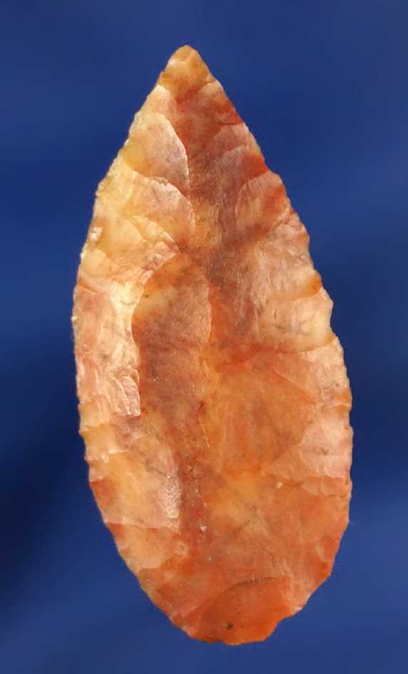 1 7/16" Leaf Point made from attractive pink material found near the Columbia River.