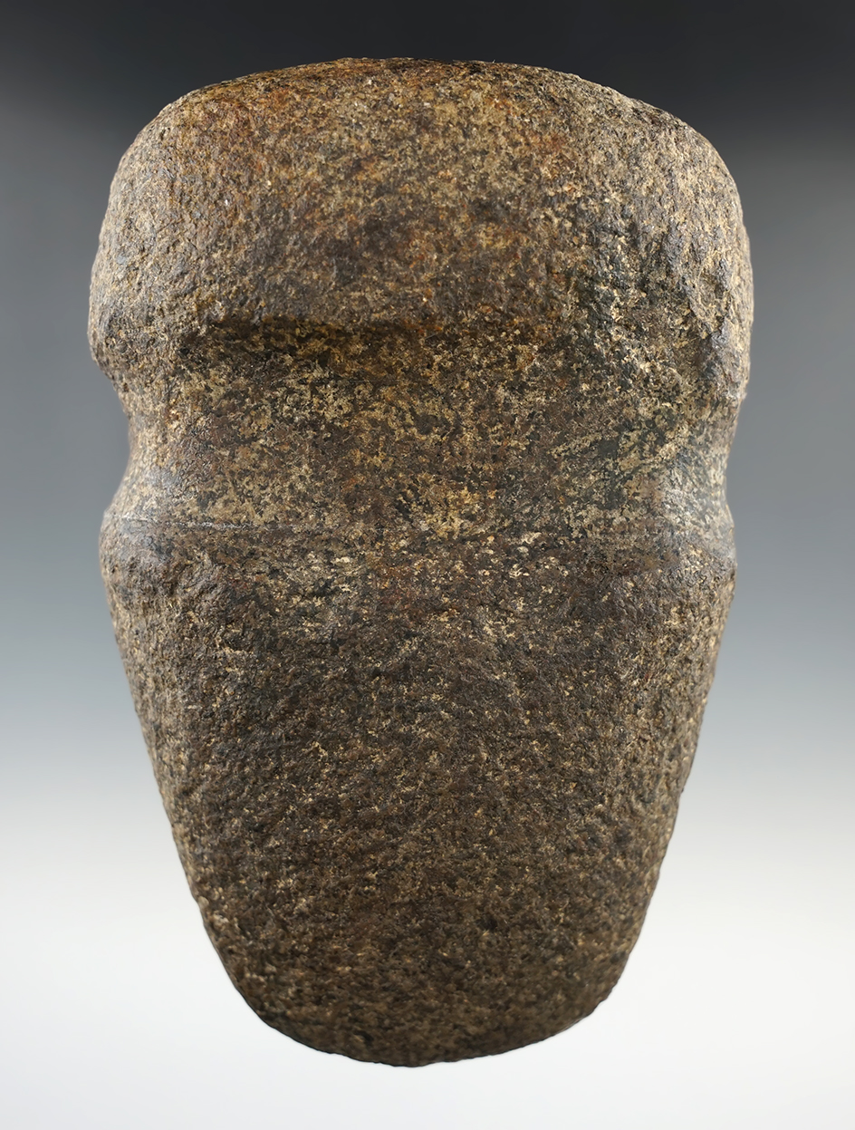 5 7/8" Full Grooved Axe found on the Weadick farm, 3 miles west of Eaton, Preble Co., Ohio.