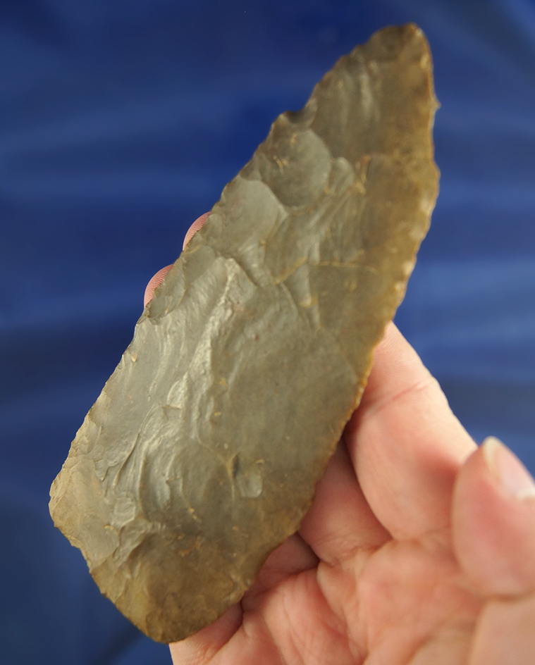 4 1/2" heavily patinated Archaic Blade found in southern Ohio.