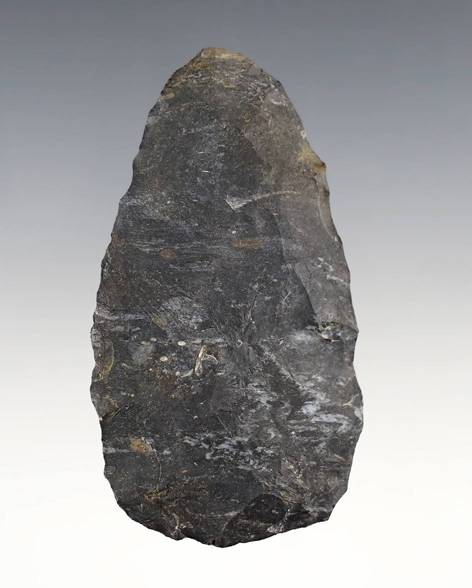 3 1/4" Cache Blade made from Coshocton Flint.  From the 1898 Holmes County Cache!