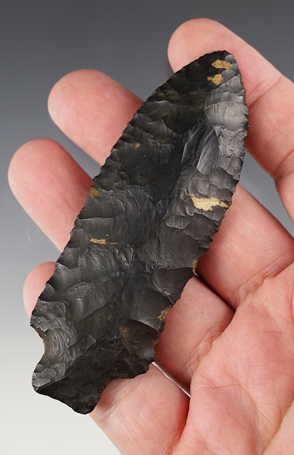 Exceptional! 3 3/4" Heavy Duty Bifurcate made from Coshocton Flint, Coshocton Co., Ohio. 