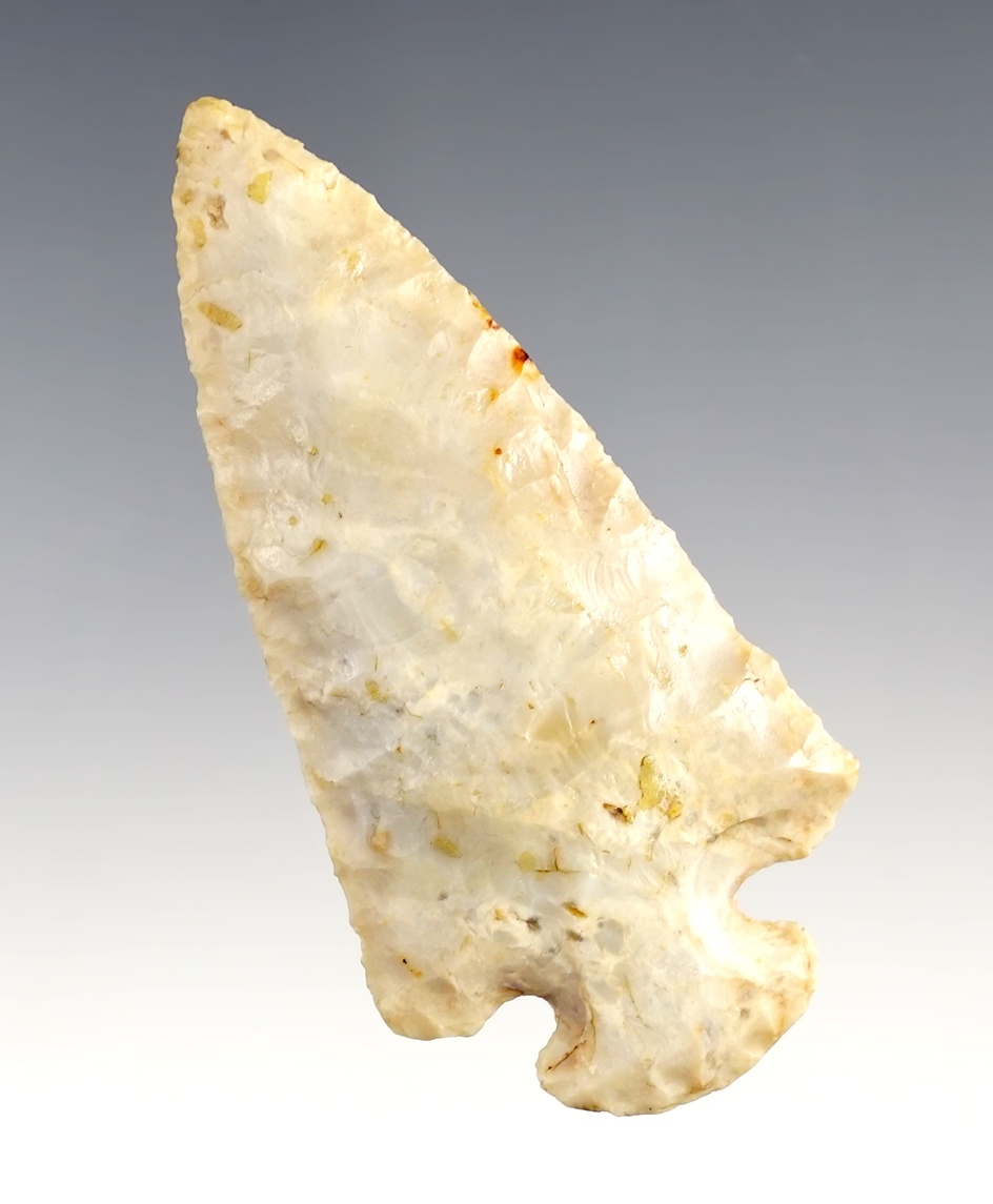 2 7/8" Dovetail made from Flint Ridge Flint found in Crawford Co., Ohio.