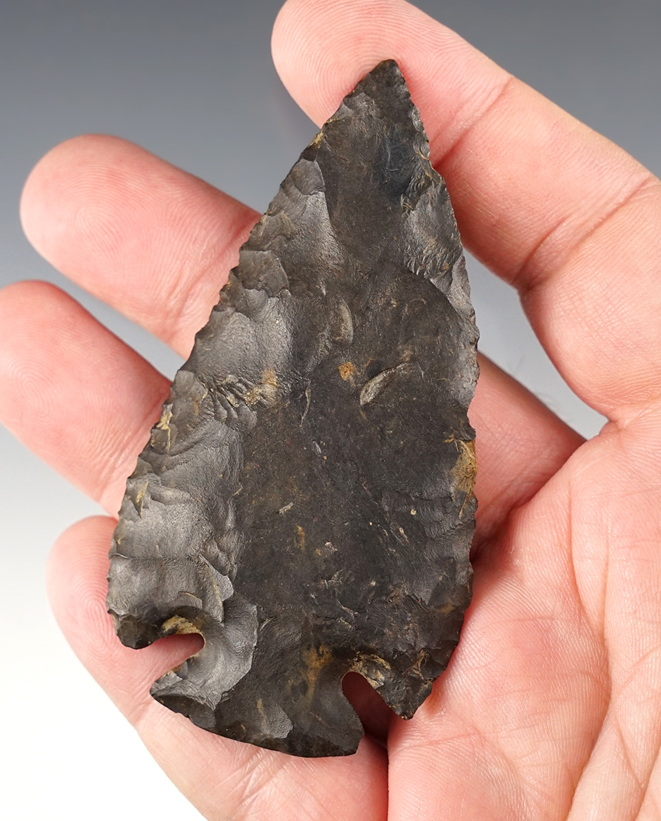 3 3/8" Dovetail found in Marion Co., Ohio. Ex. Hipskind collection. 