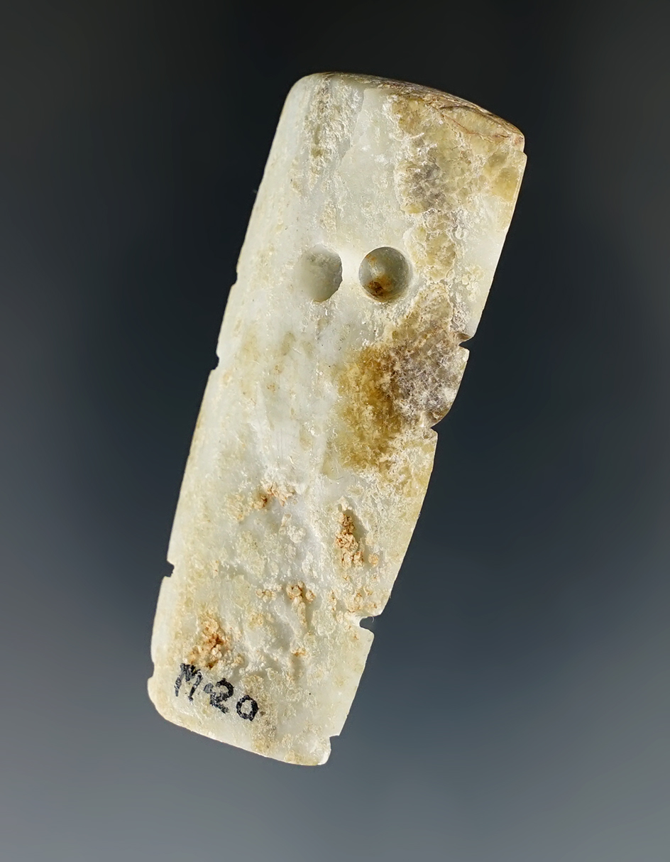 2 1/8" nicely carved Pre-Columbian pendant found in Mexico.
