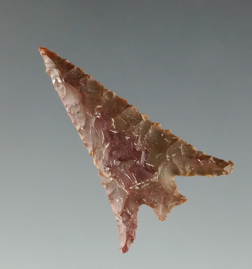Very nicely made 1" Columbia Plateau made from Jasper with perfect ears, Washington.
