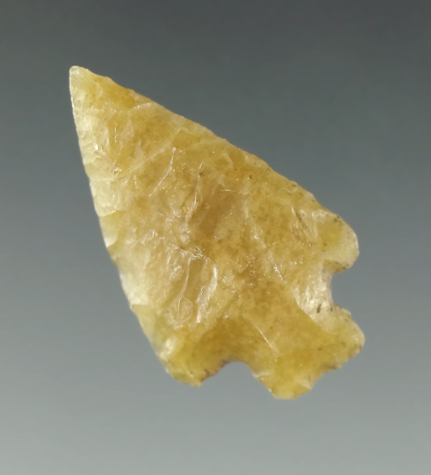 1 1/8" Rose Springs found near the Maryhill Site, Washington in the 1960's. Ex. Ron Butler.
