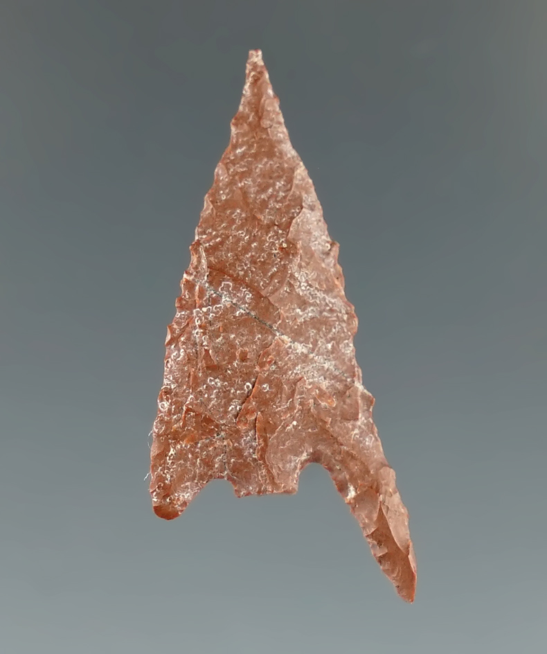 Ex. Museum! 1 5/16" Gunther with a nice long Barb - Jasper - found in southern Oregon.