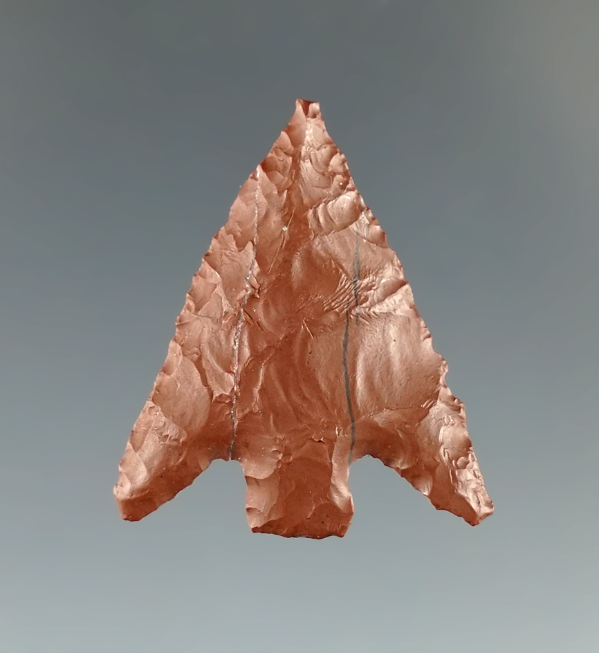 Ex. Museum! 1 1/16" brown Jasper Columbia Plateau that is nicely styled found in Oregon.