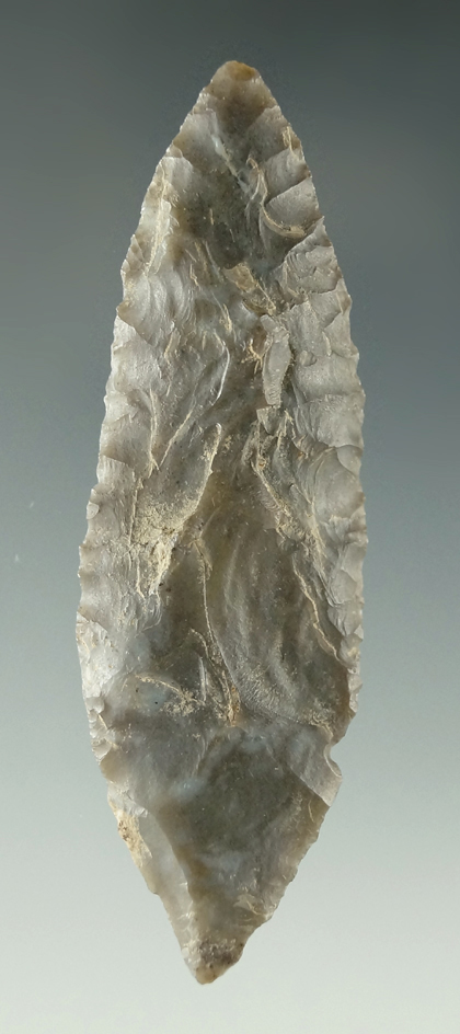 2 9/16" Bi-pointed Cascade - Oregon/Washington area. Ex. Charlie Shewey. Museum COA.