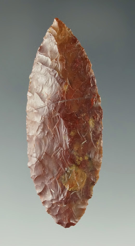 1 7/8" Cascade - beautiful red Jasper found in the Oregon/Washington area.  Museum COA.
