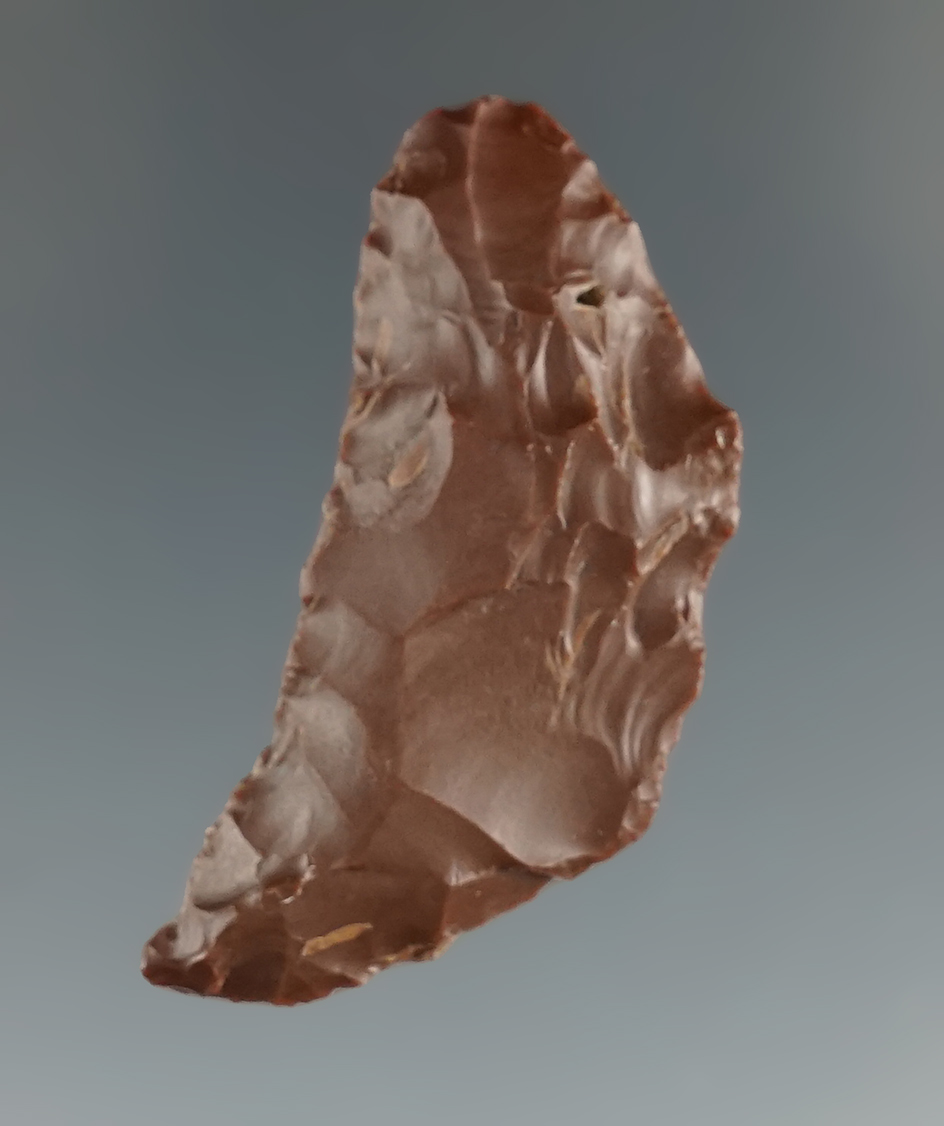 1 5/8" brown Jasper Paleo Butterfly Crescent found in southern Oregon.