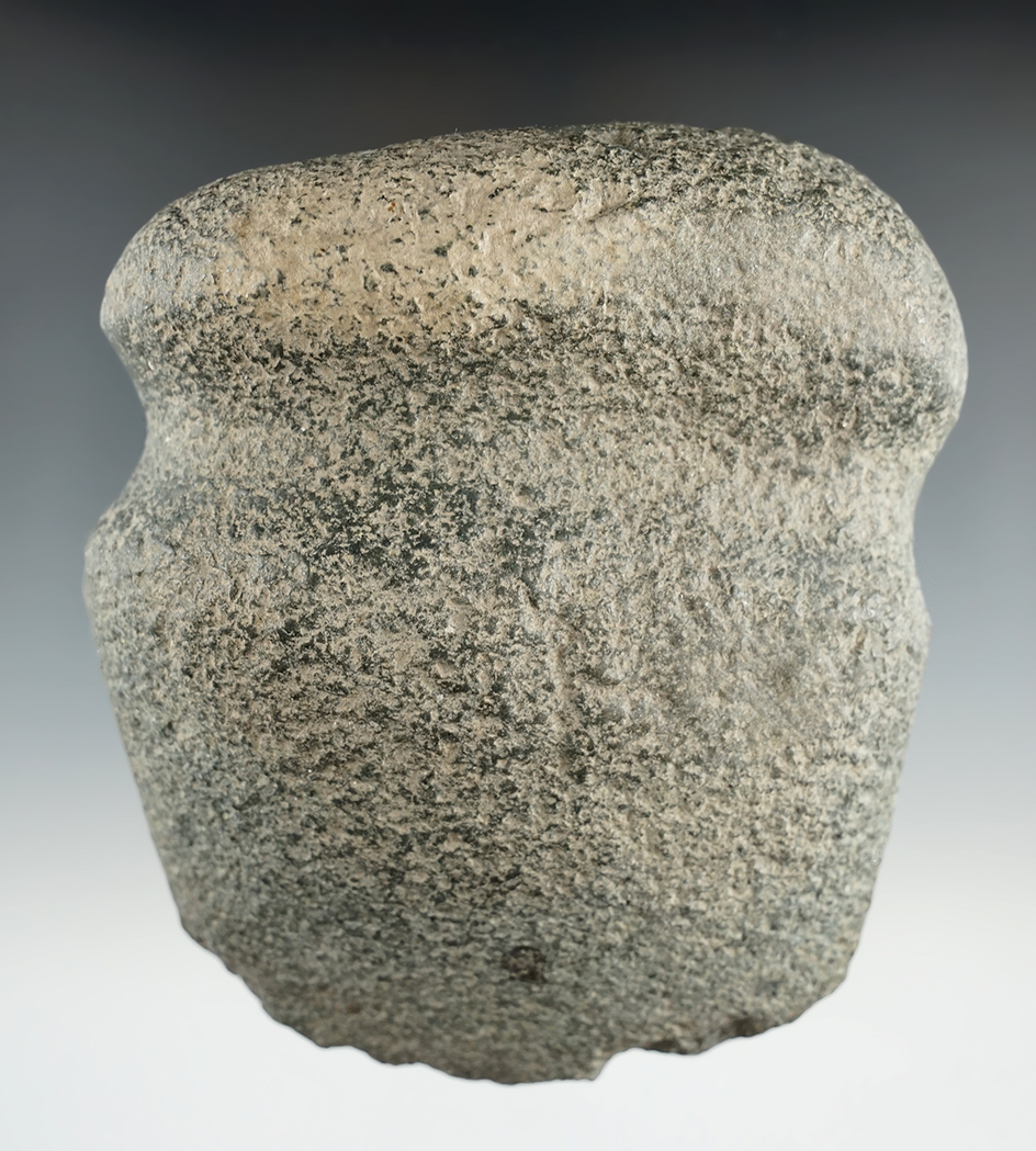 4 1/2" full grooved Axe that saw a lot of use in ancient times found in Indiana.