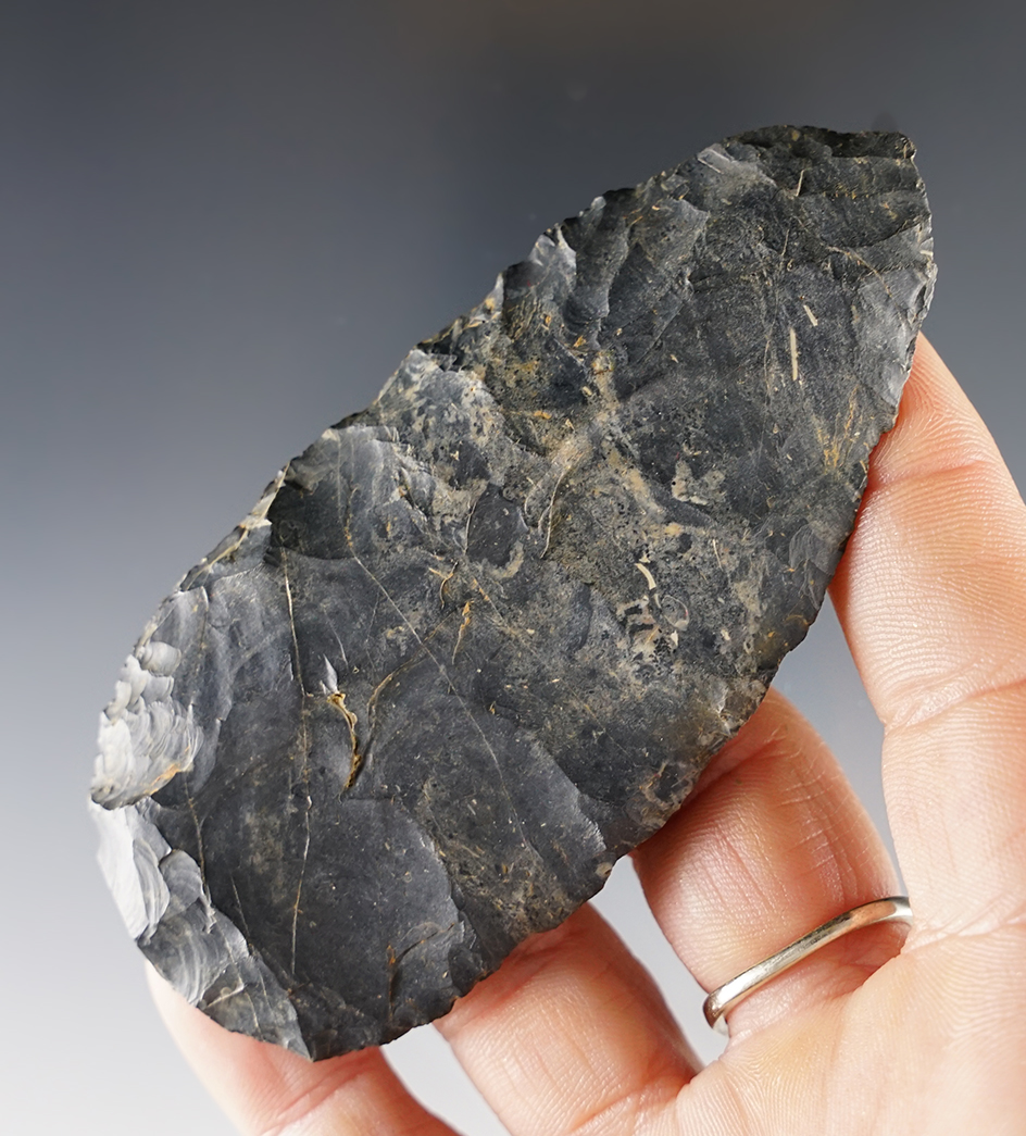 3 11/16" Cache Blade from Coshocton Flint. From the Medina County Cache!