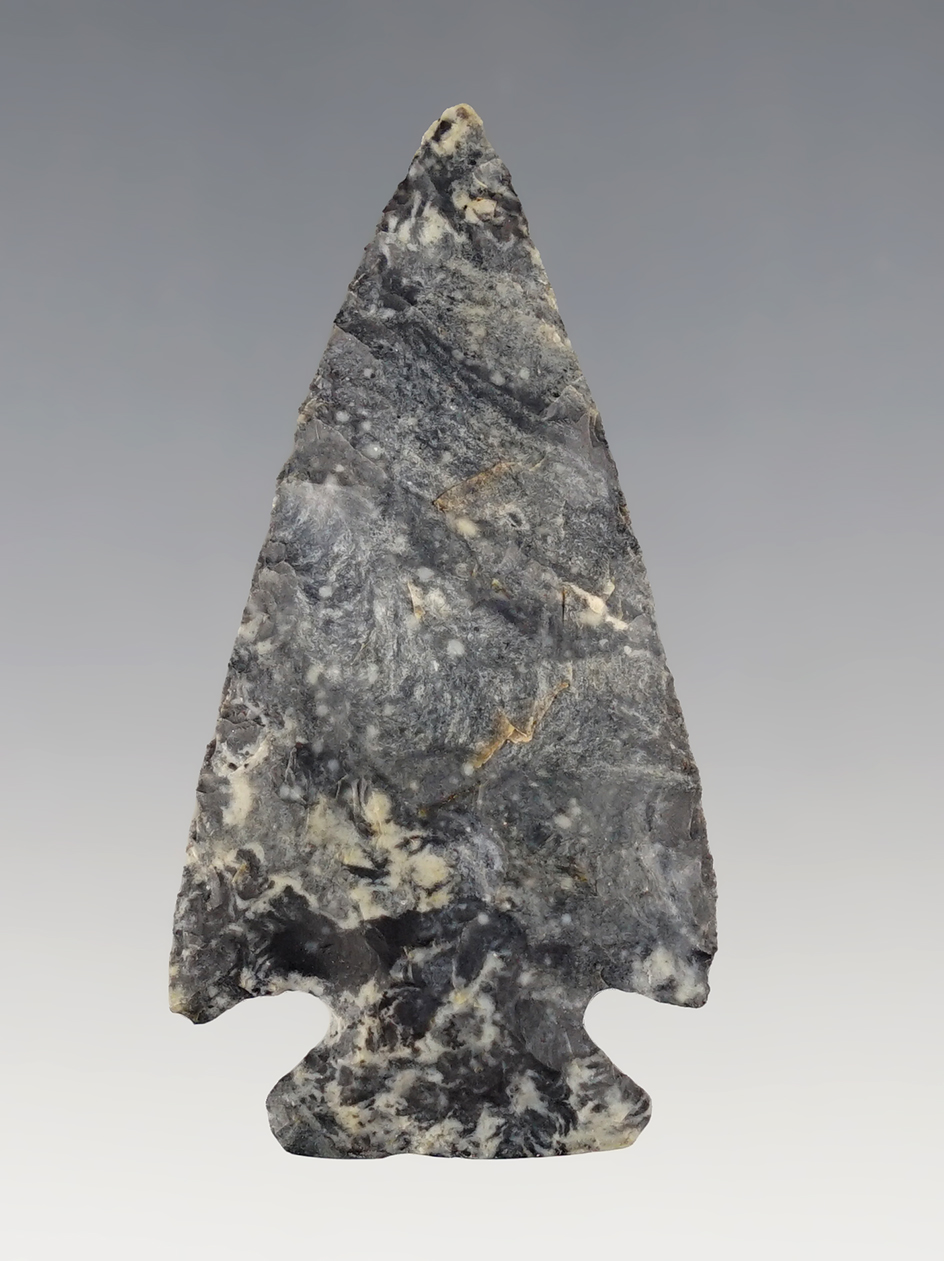 2 1/16" Well styled Cornernotch made from Coshocton Flint, found in Ohio. 