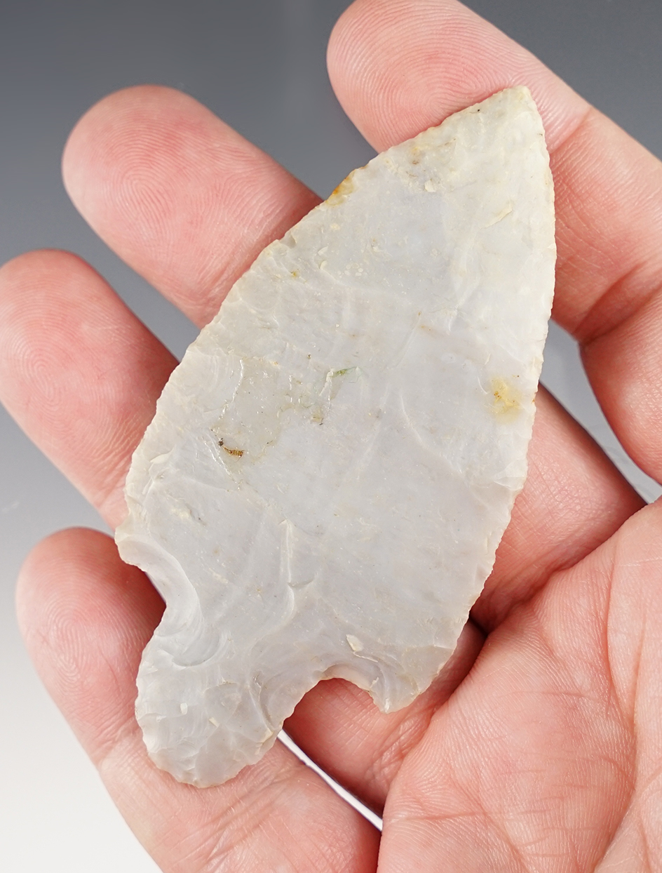 Well styled 3 5/16" Flint Ridge Flint Adena in very nice condition. Found in Ohio.