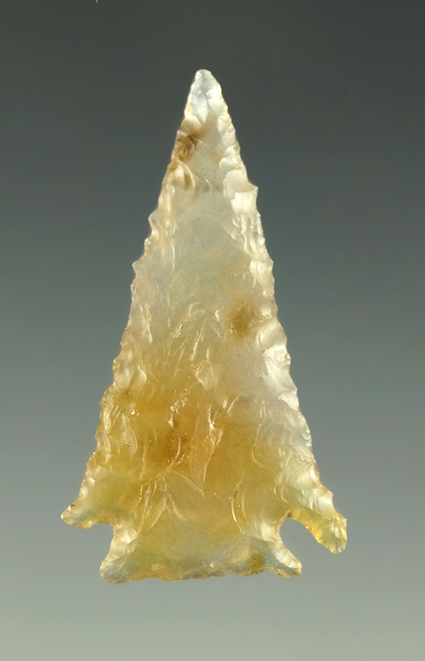 1 3/8" Cornernotch Gempoint made from high-quality translucent agate - Washington.