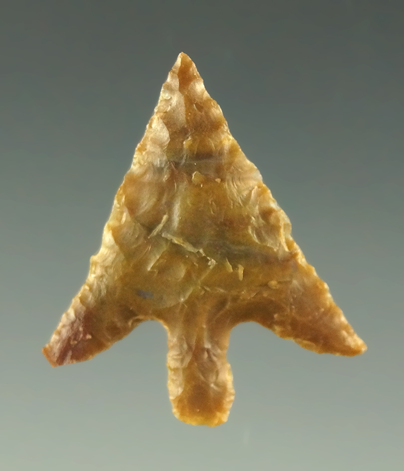 Excellent flaking on this 1" well styled Columbia River Gempoint found in Washington.
