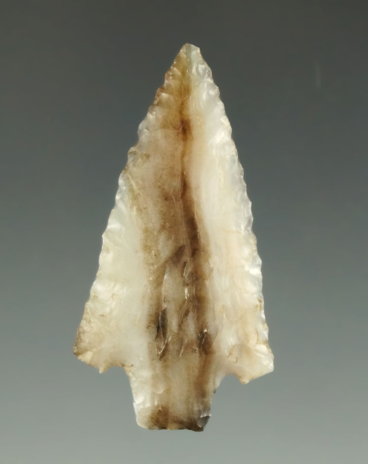 1 5/8" Gatecliff point - exceptional high quality material found by Norma Berg - Washington.