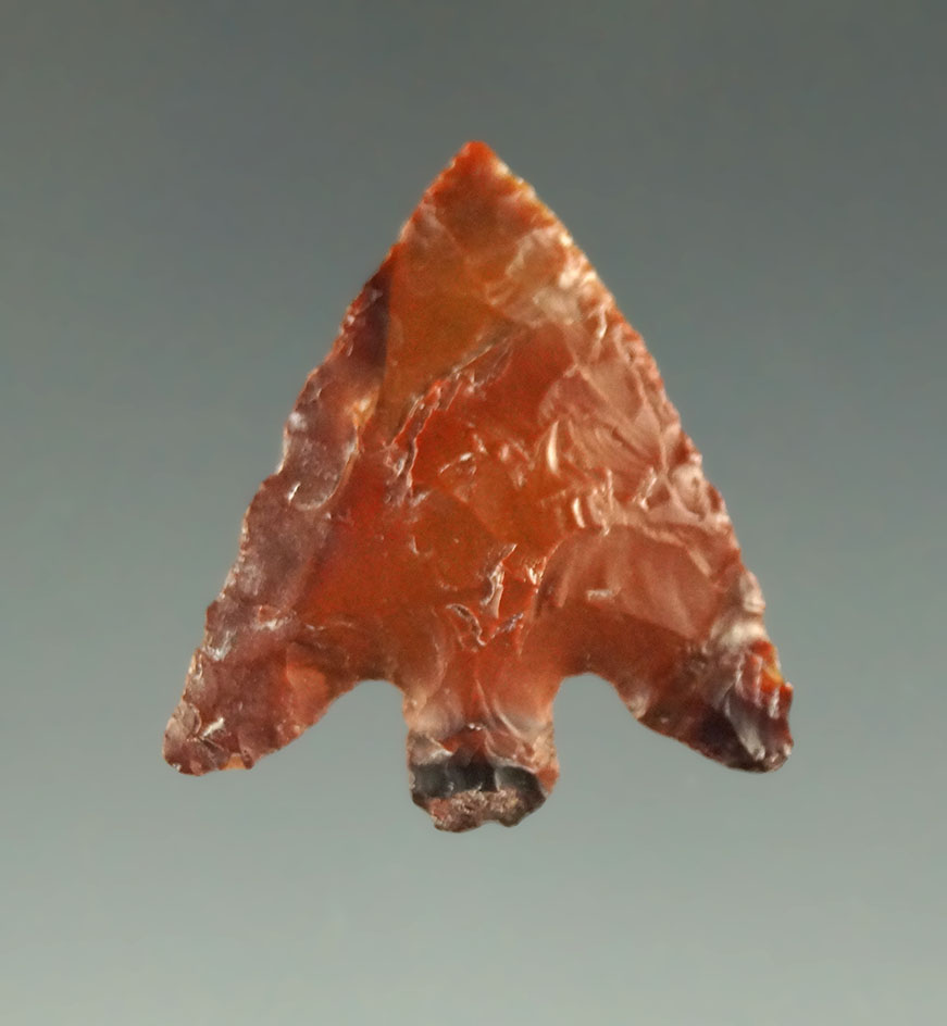 Very nice 7/8" Columbia Plateau made from colorful Jasper found near the Columbia River.