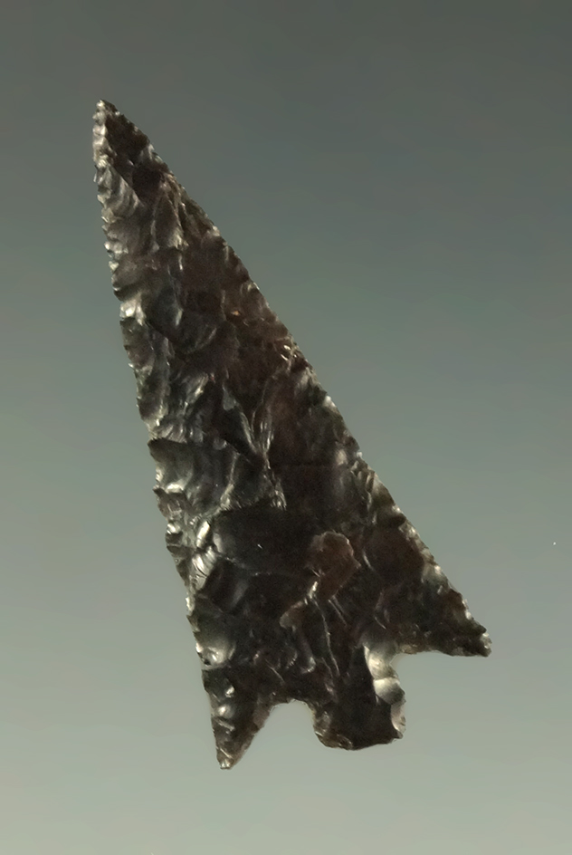 Very thin and incredibly well flaked Columbia Plateau found near the Columbia River, Washington.