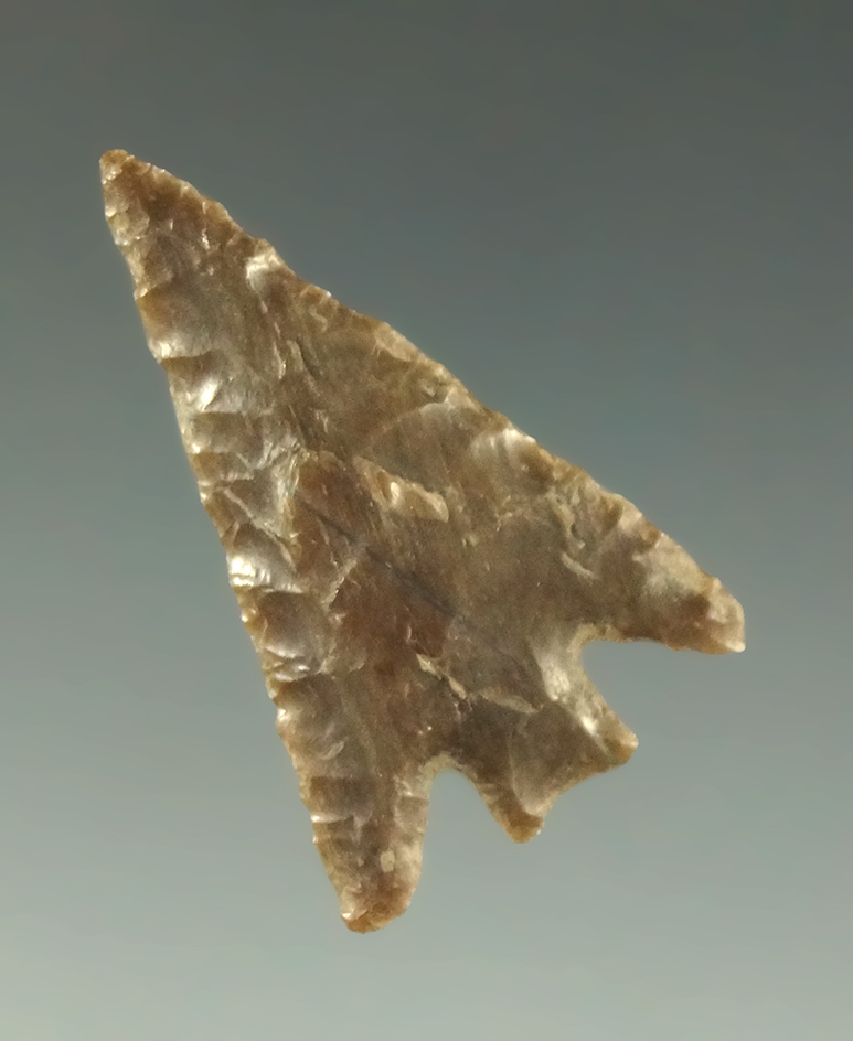 1 1/16" Columbia Plateau split-stem found in Richland County Washington by Kaye Don Bruce.