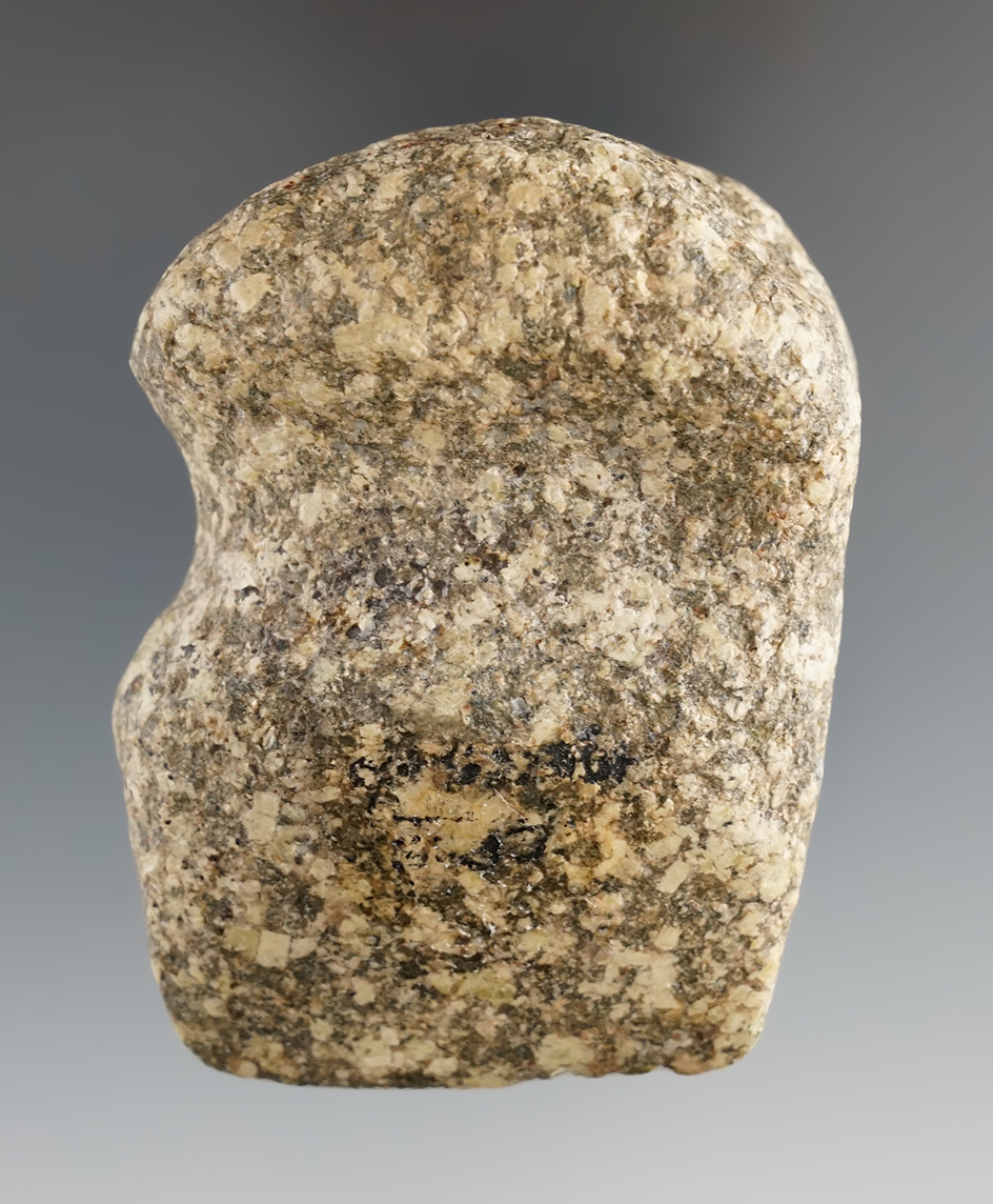 2 3/4" long 3/4 grooved hardstone Axe found in Ohio.