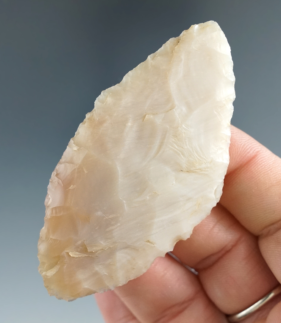2 7/8" Cascade made from high-quality chalcedony found near Fountain Bar, Columbia River.