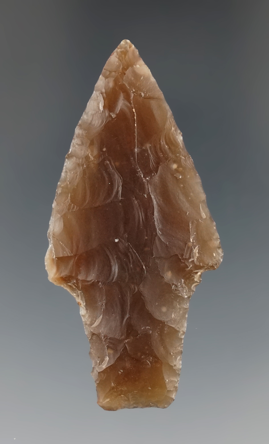 2 5/16" Bulverde that is beautifully flaked from quality Georgetown Flint - Bexar Co., Texas.