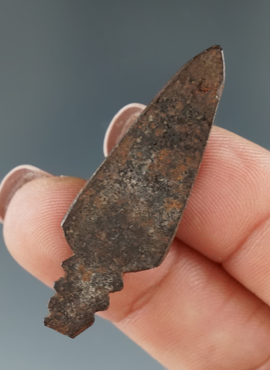 1 11/16" historic era iron arrow point found in Oregon.