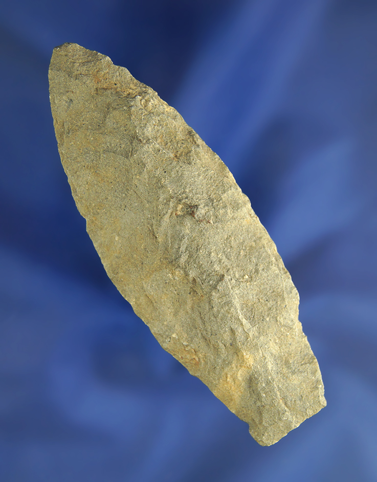 3 9/16" Paleo Stemmed Lanceolate found near Toledo in northern Ohio by the Michigan border.