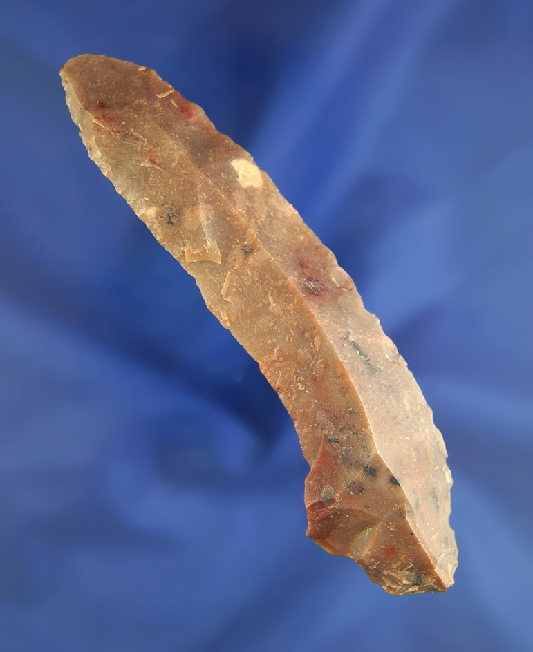 4 7/16" Paleo Uniface flaked Knife found in Kentucky.