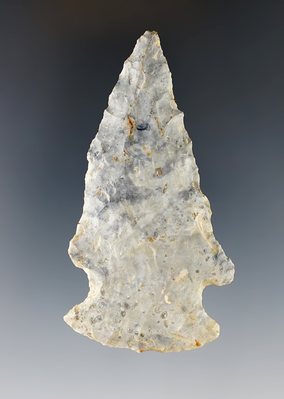 3" Hopewell Point. Found in Madison Co., Ohio. Ex. Bill Likens collection.