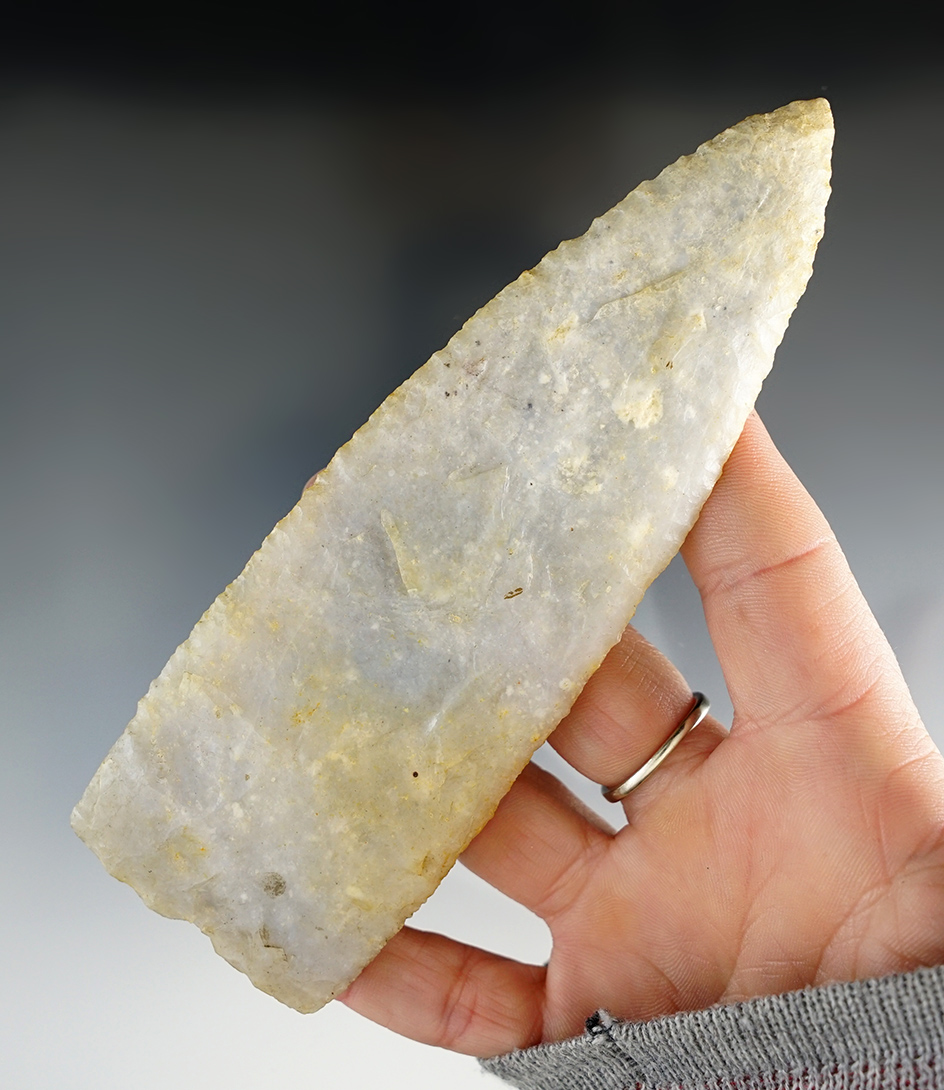 Large 5 1/2" Triangular Blade that is exceptionally well made found in Texas.