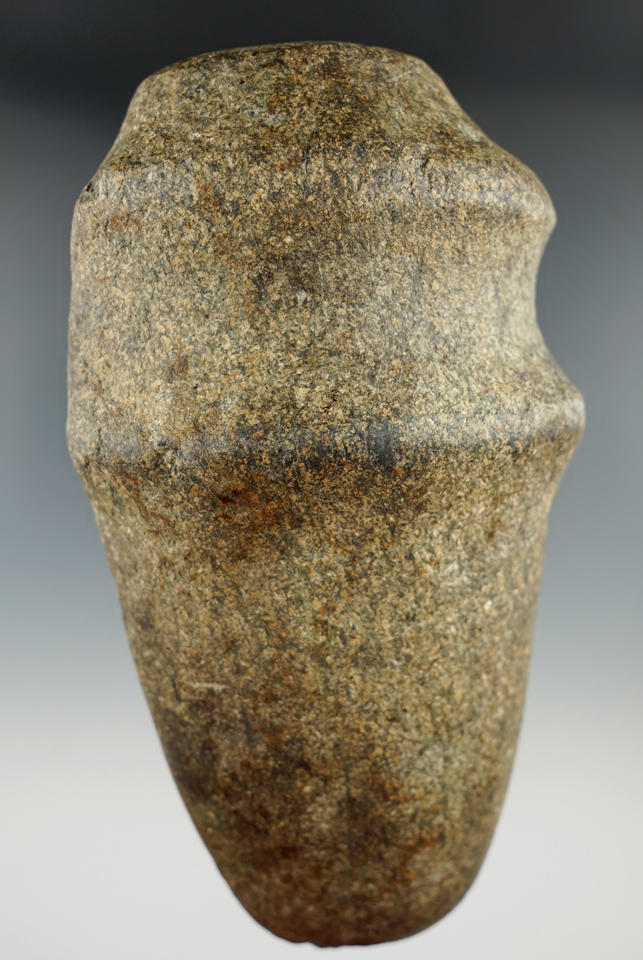 Nice! 6 3/8" long 3/4 grooved raised Ridge "4-pointer" Axe found in northern Ohio.