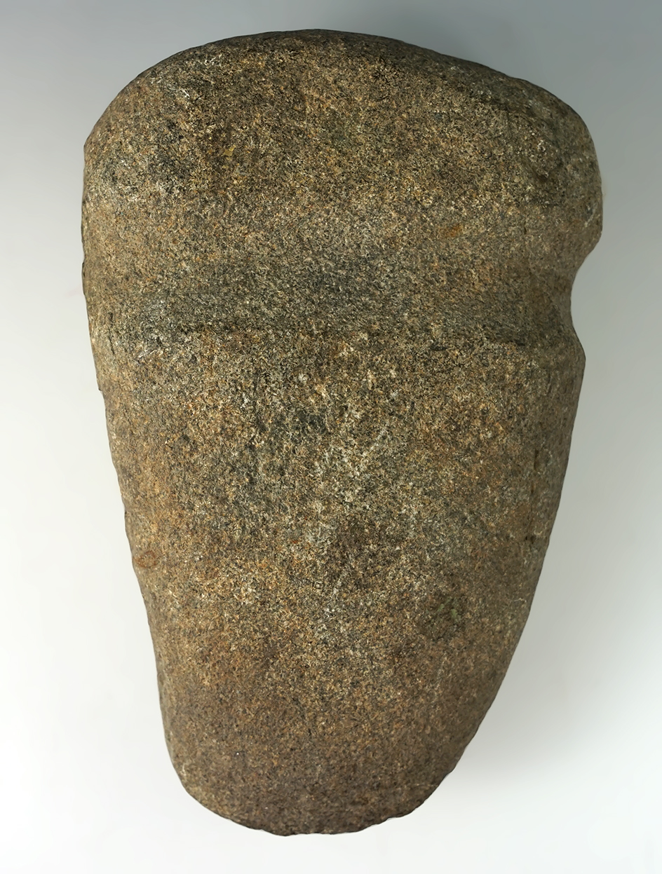 Very large! 8 1/2" long 3/4 grooved Axe that weighs 9 pounds found in Brownsburg, Indiana.