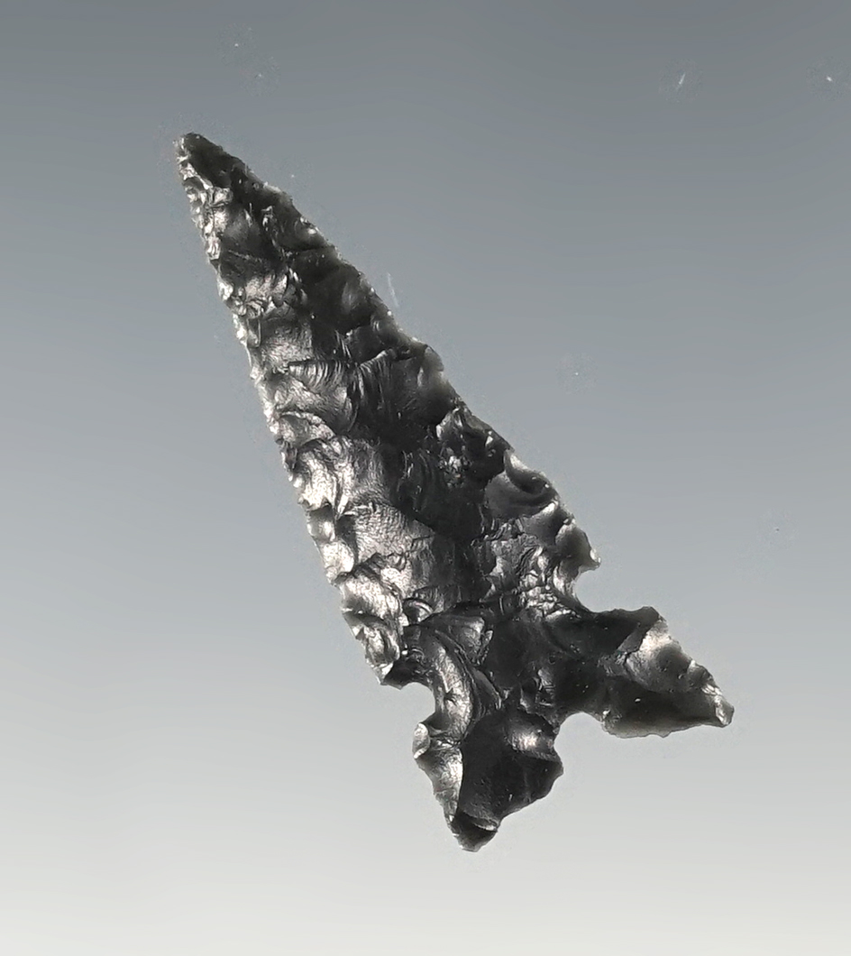 Well made 1 7/16" Desert Sierra found in Southern Oregon. Made from Obsidian.